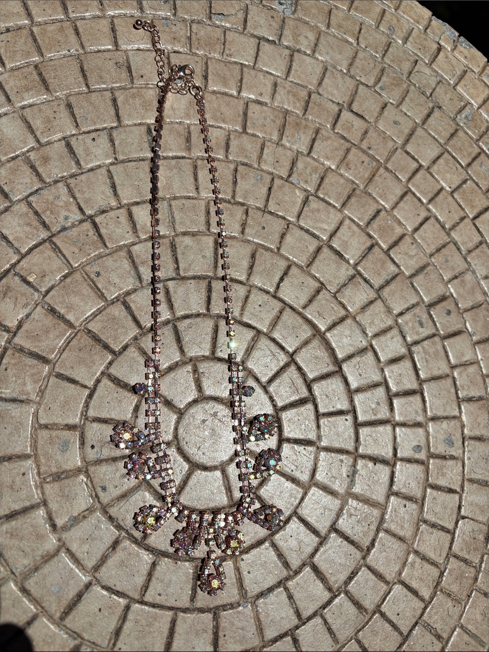 Gold Crystal Statement Necklace - Women Jewelry